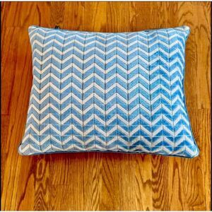 Rodeo Home Chevron Rectangular Pillow with feather insert.